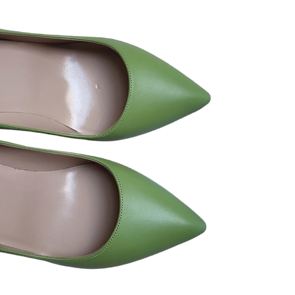 Valentino Rockstud Metal Stiletto Heel Leather Pumps 80 mm Green Apple 35 - Picture 7 of 14